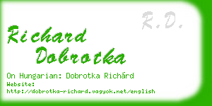 richard dobrotka business card